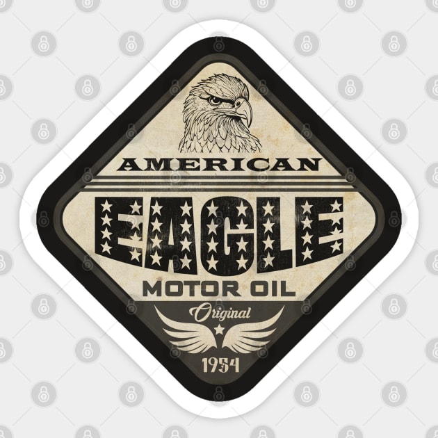 American Eagle Vintage Sticker by CTShirts